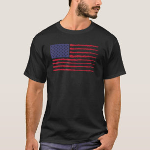 Camiseta Dia da Independência Patriótica Americana de 4 de