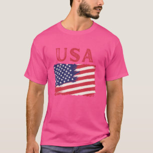 Camiseta Dia da Independência Patriótica dos EUA, 4 de julh