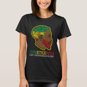 Camiseta Dia da Independência Rei Negro Homens Meninos Jove