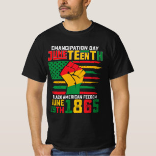 Camiseta Dia da Junta da Liberdade Negra Americana