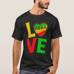 Camiseta Dia da Liberdade 1865 História Negra Africana