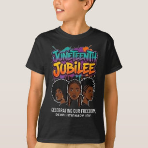Camiseta Dia da liberdade do jubileu de Juneteenth afro-ame