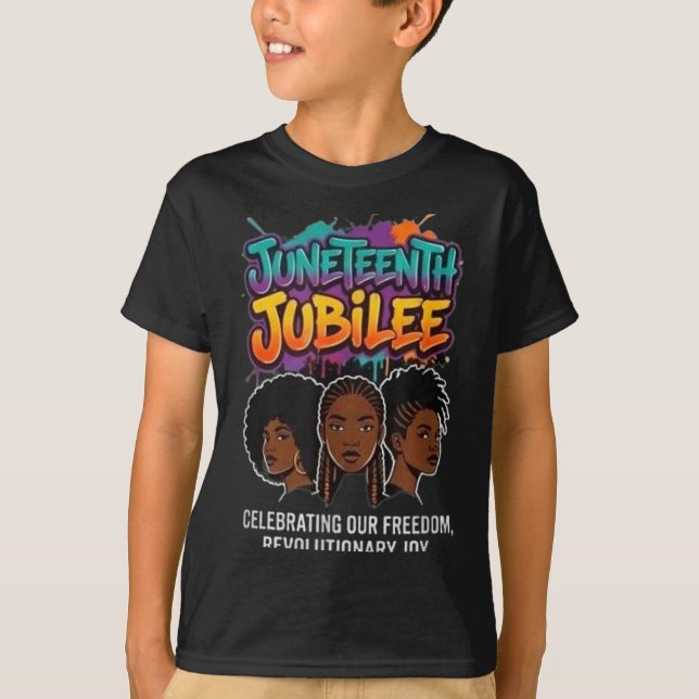 Camiseta Dia da liberdade do jubileu de Juneteenth afro-ame (Frente)