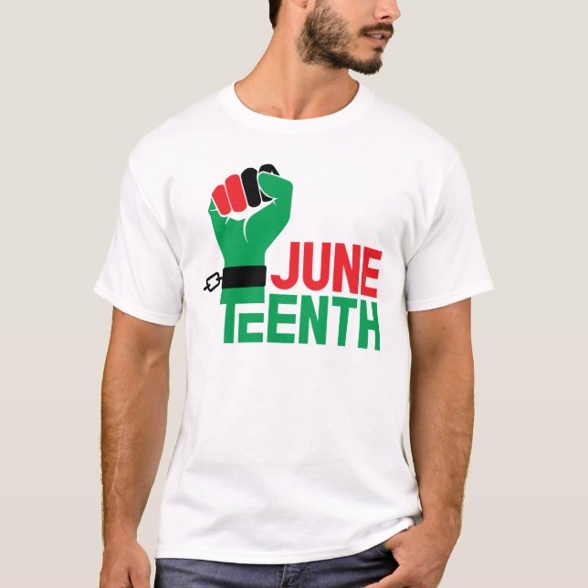 Camiseta Dia da Liberdade Juneteenth 1865 (Frente)