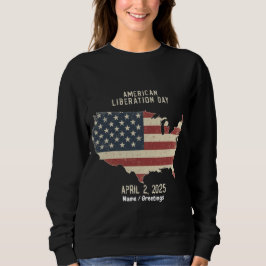 Camiseta Dia da Libertação Americana Celebração de 2 de Abr