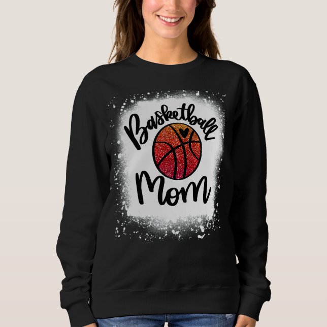 Camiseta Dia da Mãe de Basquete Branqueado de Leopardo (Frente)