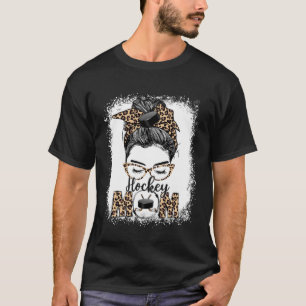 Camiseta Dia da Mãe de Hockey Dia do Jogo Mensagem do Freio