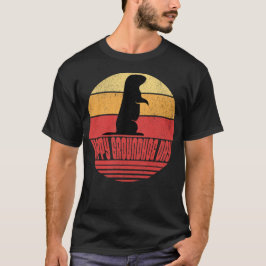 Camiseta Dia da Marmota Pôr do Sol Retro