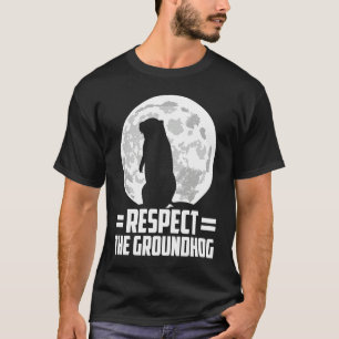 Camiseta dia da marmota respeite a marmota