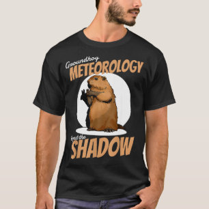 Camiseta Dia da Marmota Roedor Divertido Respeita a Sombra