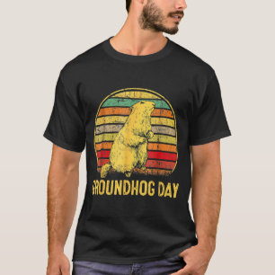 Camiseta Dia da Marmota Sombra Fantoche Divertido