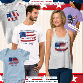 Camiseta Dia da Memória - Honrando Nossos Heróis Todos os D