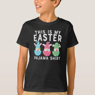 Camiseta Dia da Páscoa Bonita Este É O Meu Pajama Páscoa