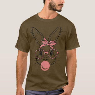 Camiseta Dia da Páscoa de pastilha elástica soprada em coel