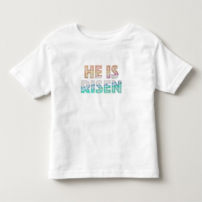 Camiseta Dia da páscoa - Ele é Risen (Frente)
