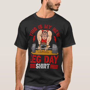 Camiseta Dia da Perna de Montagem de Porte Arranque Engraça