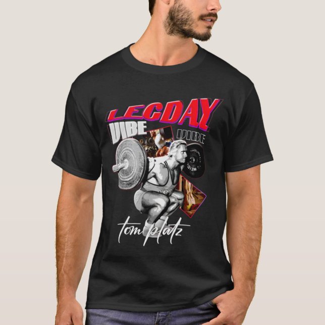 Camiseta Dia da Perna Tom Platz (Frente)