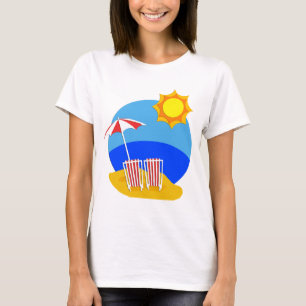 Camiseta Dia da praia da luz do sol