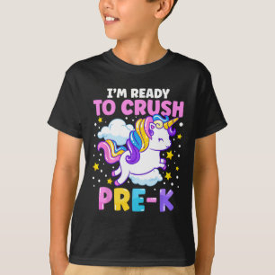 Camiseta Dia da pré-escola Estou pronto para esmagar o Pré-