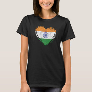 Camiseta Dia da República da Índia Bandeira Hindustani Indi
