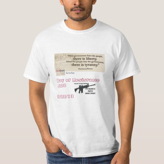 Camiseta Dia da resistência .223 - 2/23/13 (Frente)