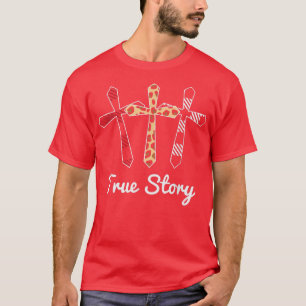 Camiseta Dia da Ressurreição Cristã História Verdadeira Ea 