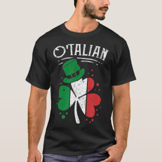 Camiseta Dia da Rua de Relações Italianas Irlandesas Engraç