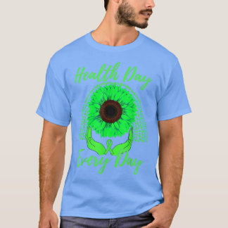 Camiseta Dia da Saúde Dia a Dia Sensibilização Mental Sunfl