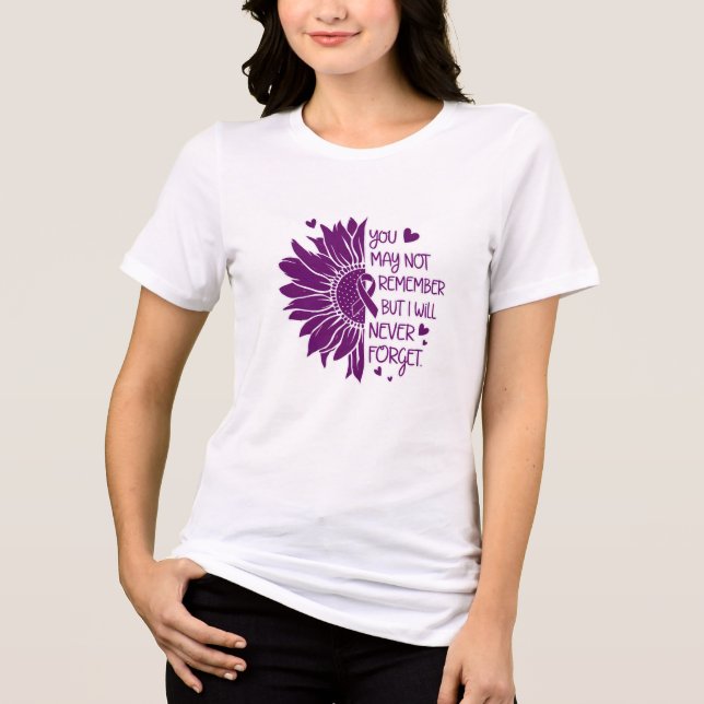 Camiseta Dia da Sensibilização do Alzheimer (Frente)