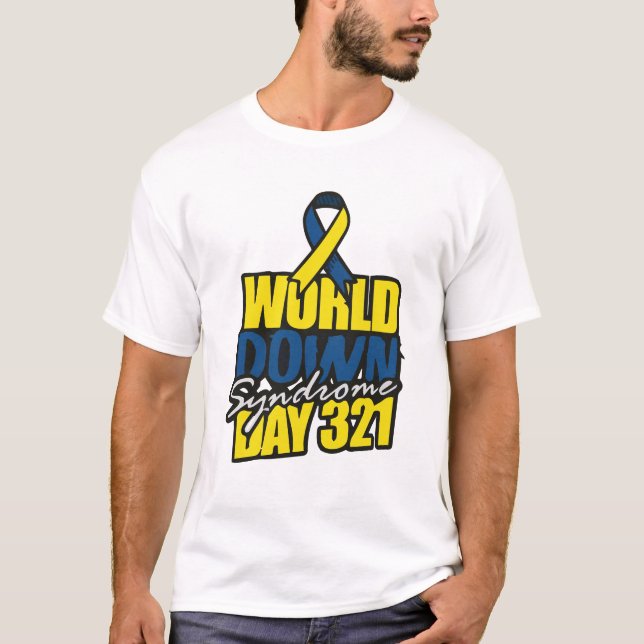 Camiseta Dia da Síndrome de Down em 21 de Março, Citações d (Frente)
