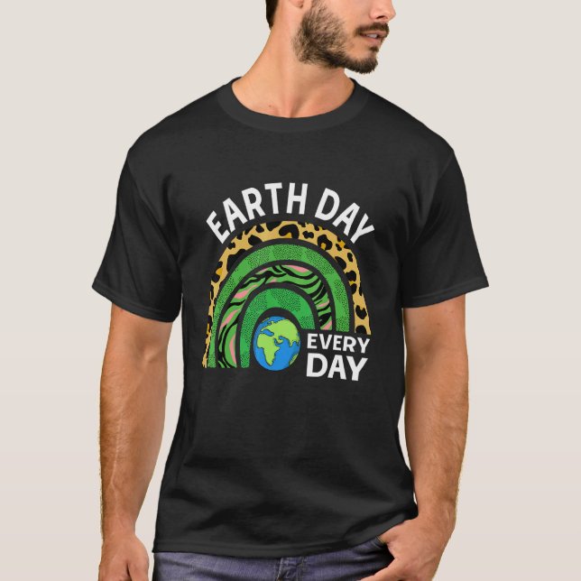 Camiseta Dia da Terra 2022 Restaurar Rainbow Leopard Pl (Frente)