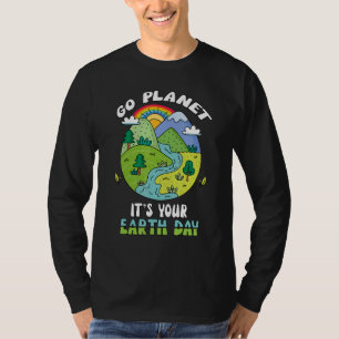 Camiseta Dia da Terra 2022 Restaurar Terra Planeta Natureza