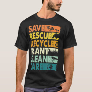 Camiseta Dia da Terra 2023 Salvem as Abelhas Reciclado P