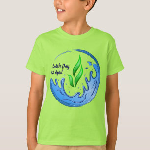 Camiseta Dia da Terra 2025 Nosso Poder Nosso Planeta Crest