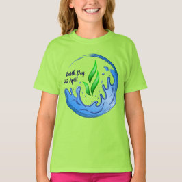 Camiseta Dia da Terra 2025 Nosso Poder Nosso Planeta Crest