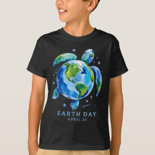 Camiseta Dia da Terra 2025 Restaurar a Tartaruga do Mar Ter