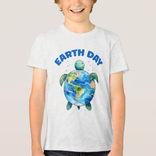Camiseta Dia da Terra 2025 Tartaruga Marinha Salva O Planet