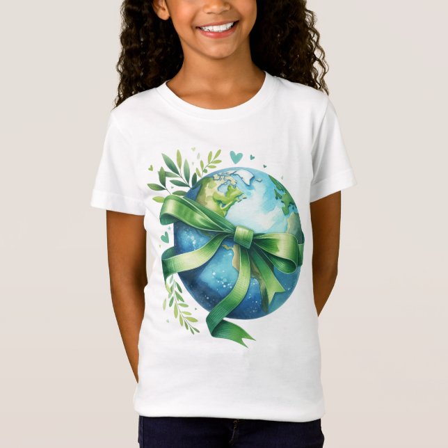 Camiseta Dia Da Terra 22 De Abril Seja gentil Com O Planeta (Frente)