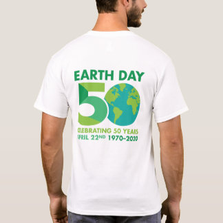 Camiseta Dia da Terra 50º Aniversário 1970-2020