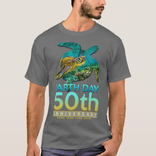 Camiseta Dia da Terra 50º Aniversário Tartaruga Marinha 1
