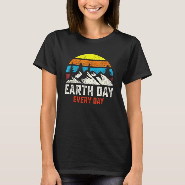 Camiseta Dia da Terra 53 Anos Aniversário Professor de Plan (Frente)
