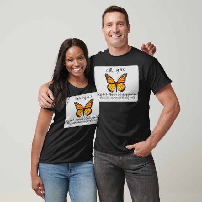 Camiseta Dia da Terra - Ajude a Salvar a Borboleta Monarca (Unissex)