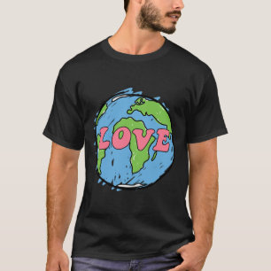 Camiseta Dia da Terra - Ame A Terra Para Mulheres Meninas O