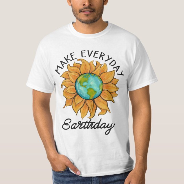 Camiseta Dia da Terra - Apelo à Sustentabilidade (Frente)