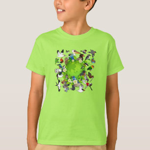 Camiseta Dia da Terra de Birdorable