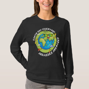 Camiseta Dia da Terra Engraçado Terra Feliz do Dia a Dia Co