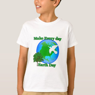 Camiseta Dia da Terra Fazer Todo Dia da Terra Gráfico 3D