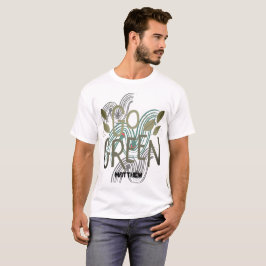 Camiseta Dia da Terra, fique verde, arte simples costume el