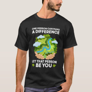 Camiseta Dia da Terra Para Ambientalistas Em Terra