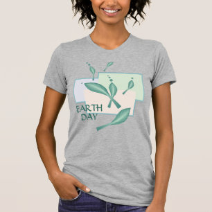 Camiseta Dia da Terra Pastel Eco deixa fantasia verde arte
